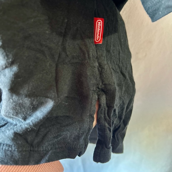 Uniqlo Nintendo Super Mario Alphabet UT Grand Prix T-shirt Women’s L Tee Black - Picture 3 of 5